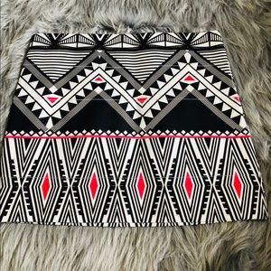 Wet Seal Bandage Short Skirt Tribal Print-New